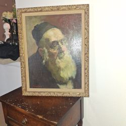 Oil Painting Of Rabbi