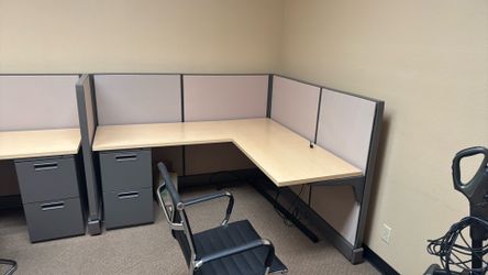 Office Dividers and Desk
