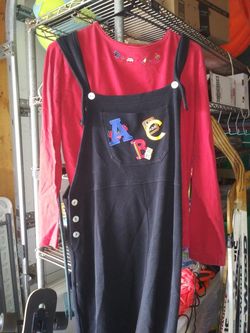 Teacher sz large dress with shirt.