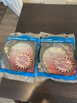 Plumb Craft 6 ft rubber washing machine Fill hose . Two packages , unopened