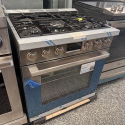 Bosch 30”Wide Stainless Steel Dual Fuel Range Stove 