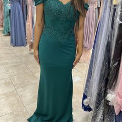 Long Green Formal Dress