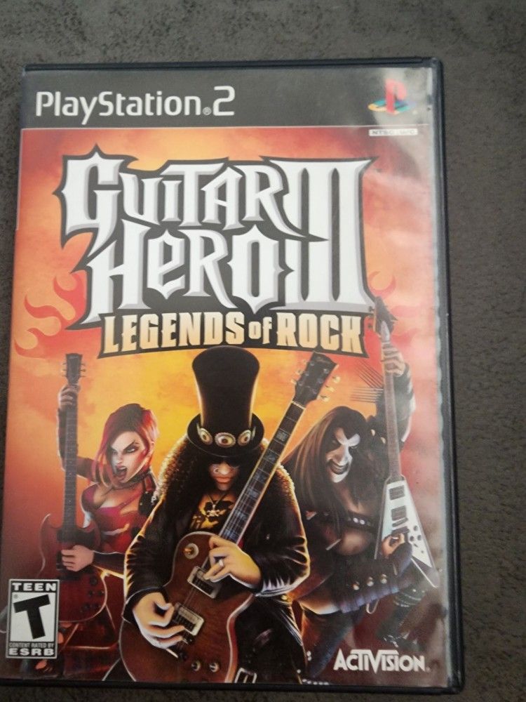PS2 * GUITAR HERO III * LEGENDS OF ROCK