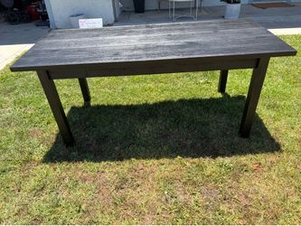 Black table