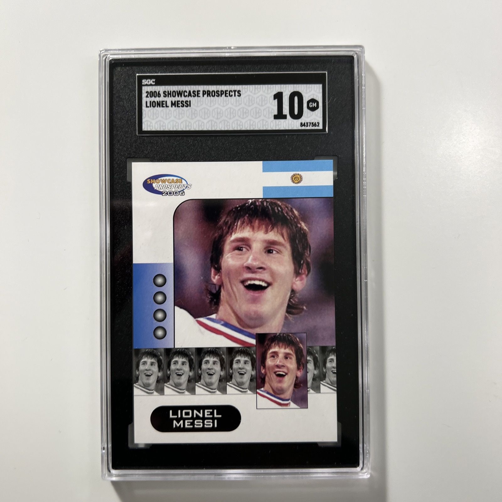 Lionel Messi Gem Mint Lionel Messi 2006 Showcase Prospects Rookie RC SGC 10