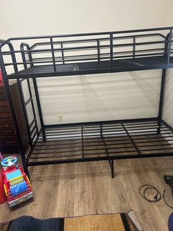 Bunk Bed. Black with ladder
