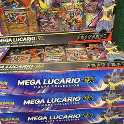 Mega Lucario EX Figure Collection Box (set of 6)