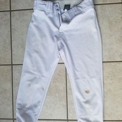 Easton Youth XL White Baseball Short Pants