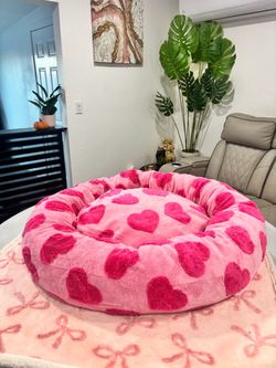 PINK HEARTS LARGE SIZE PET BED BEDSURE 😍❗️🎀