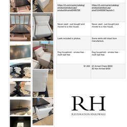 Restoration Hardware Set With Table And Chairs 