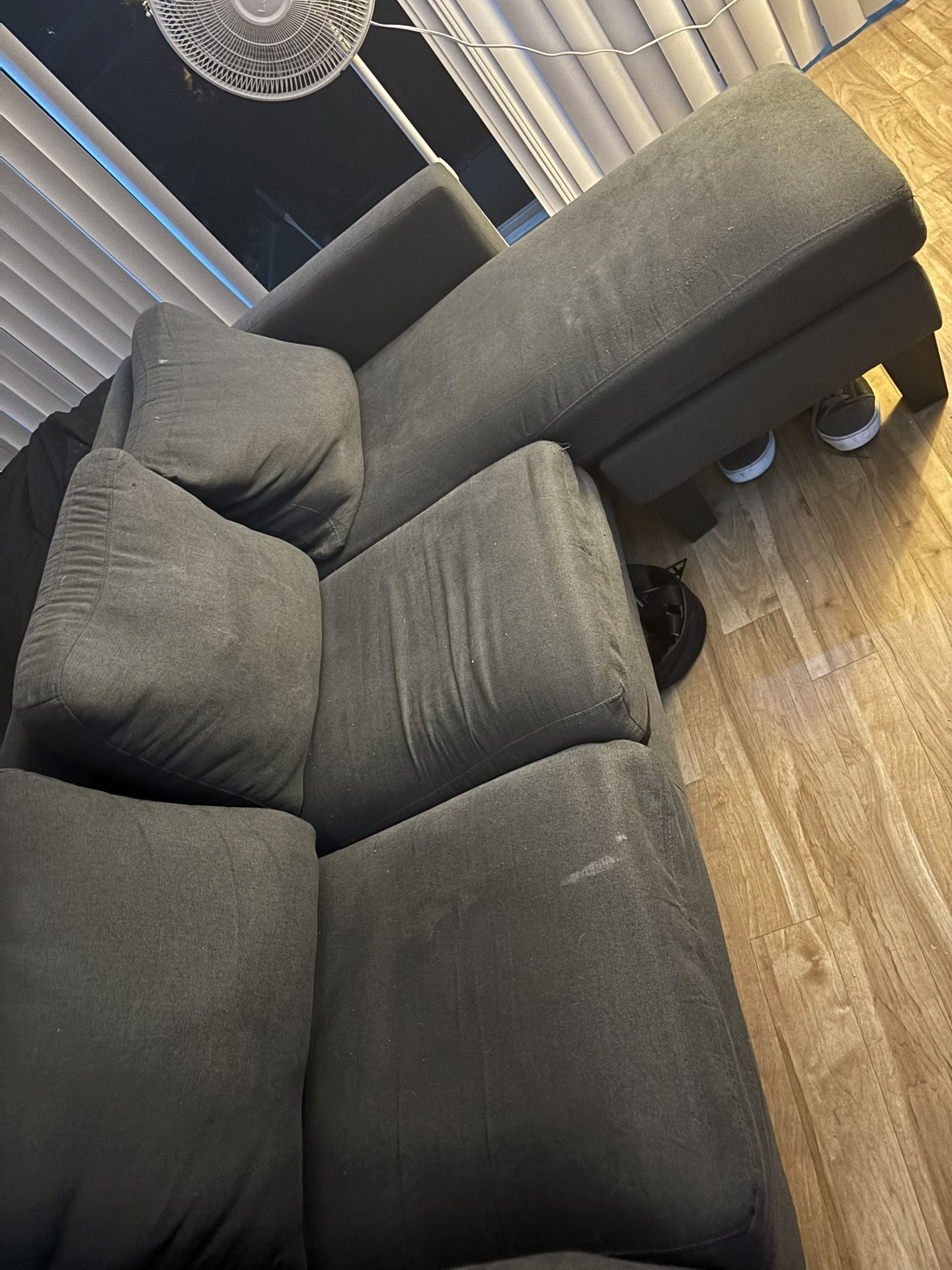 Grey sectional sofa