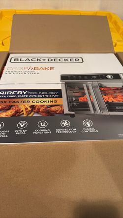 Black+Decker CrispNBake French Door Air Fryer Oven