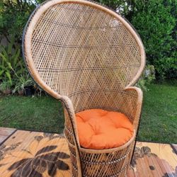 Vintage Peacock Chair 