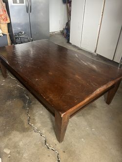 Solid Wood Coffee Table 36x58x18 High 