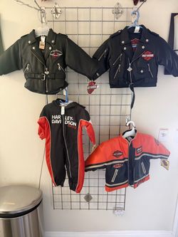 Baby vinyl jackets, Harley Davidson