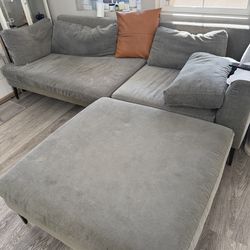 West Elm Sectional Sofa 7.8x3.1 Ft