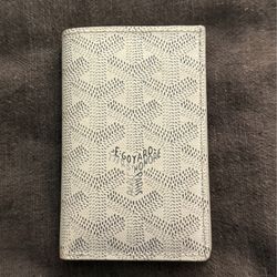White Goyard Saint Pierre Card Holder