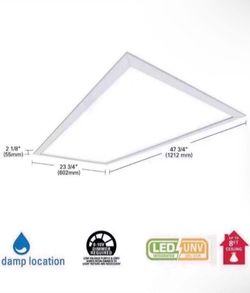 Metalux 2 ft. 4 ft. 4500 lumens integrated LED flat panel light