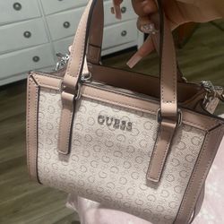 Pink Guess Purse/cross Body Bag 