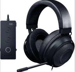 Razer Kraken Tournament Edition THX 7.1 Surround Sound Gaming Headset: Retractable Noise Cancelling Mic - USB DAC - For PC, PS4, PS5, Nintendo Switch,