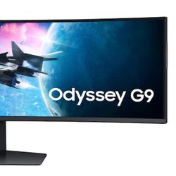 Samsung 49" Odyssey QD-OLED G9 (G95SC) DQHD 240Hz 0.03ms G-Sync Compatible Curved Smart Gaming Monitor