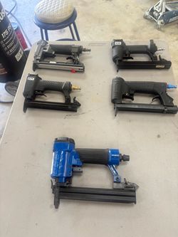 Lot of 5 Pneumatic/ Staplers
