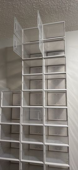 🚨 Moving must go ASAP! 🚨 Clear Stackable Shoe Storage Boxes – $30 for ALL 20