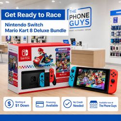 Nintendo Switch - Mario Kart 8 Deluxe Bundle (Brand New) $1 Down | Payment plan available