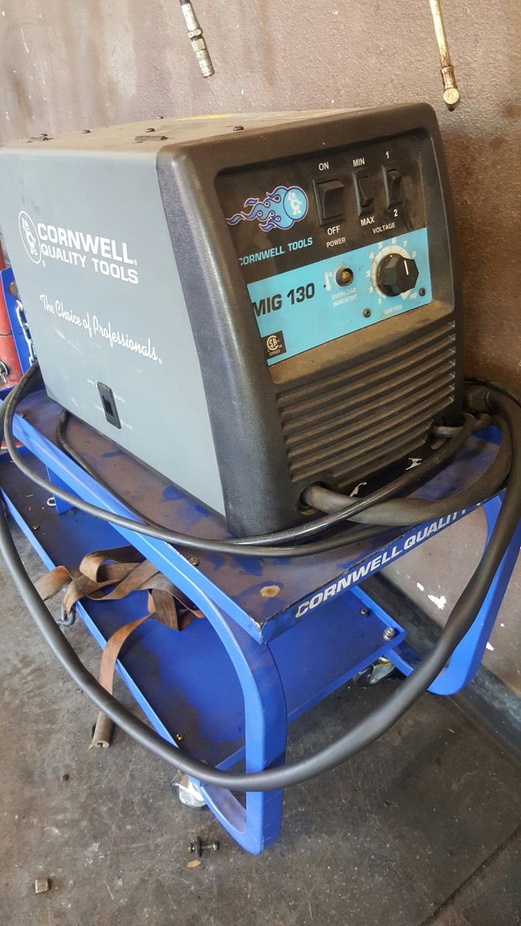 Cornwell mig welder with cart