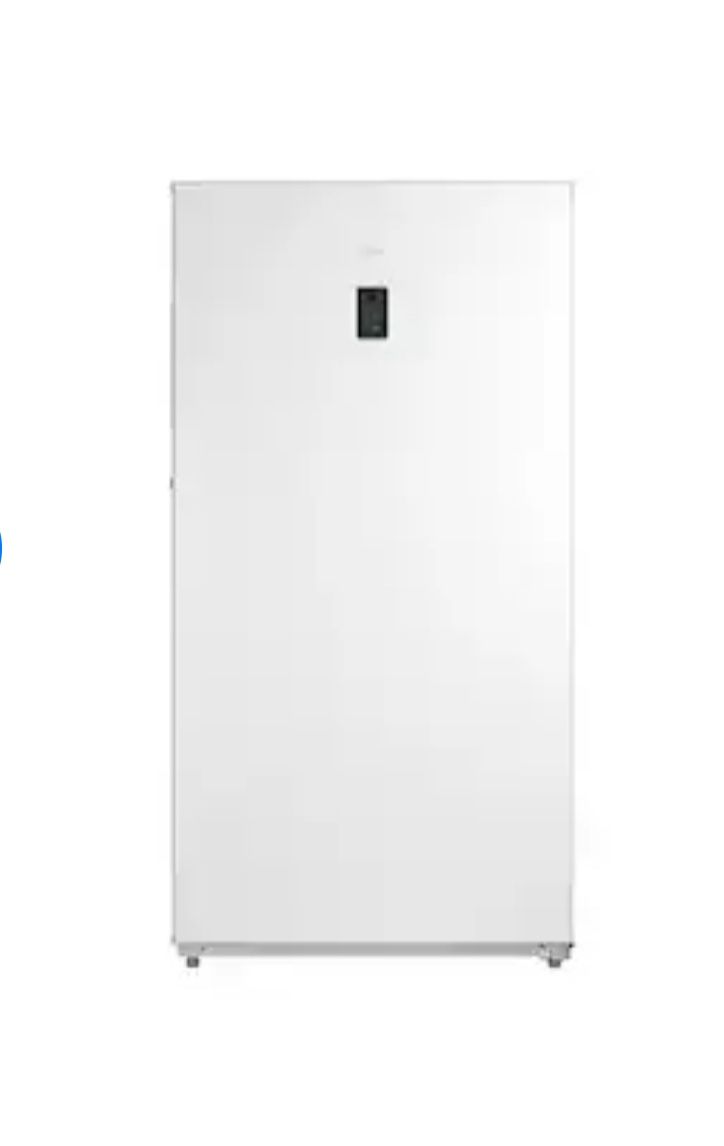 💥Big Save💥 Midea Digital Control Convertible Upright Freezer/Refrigerator 17-cu ft Garage Ready Frost-free Upright Freezer ( White ) ENERGY STAR Cer