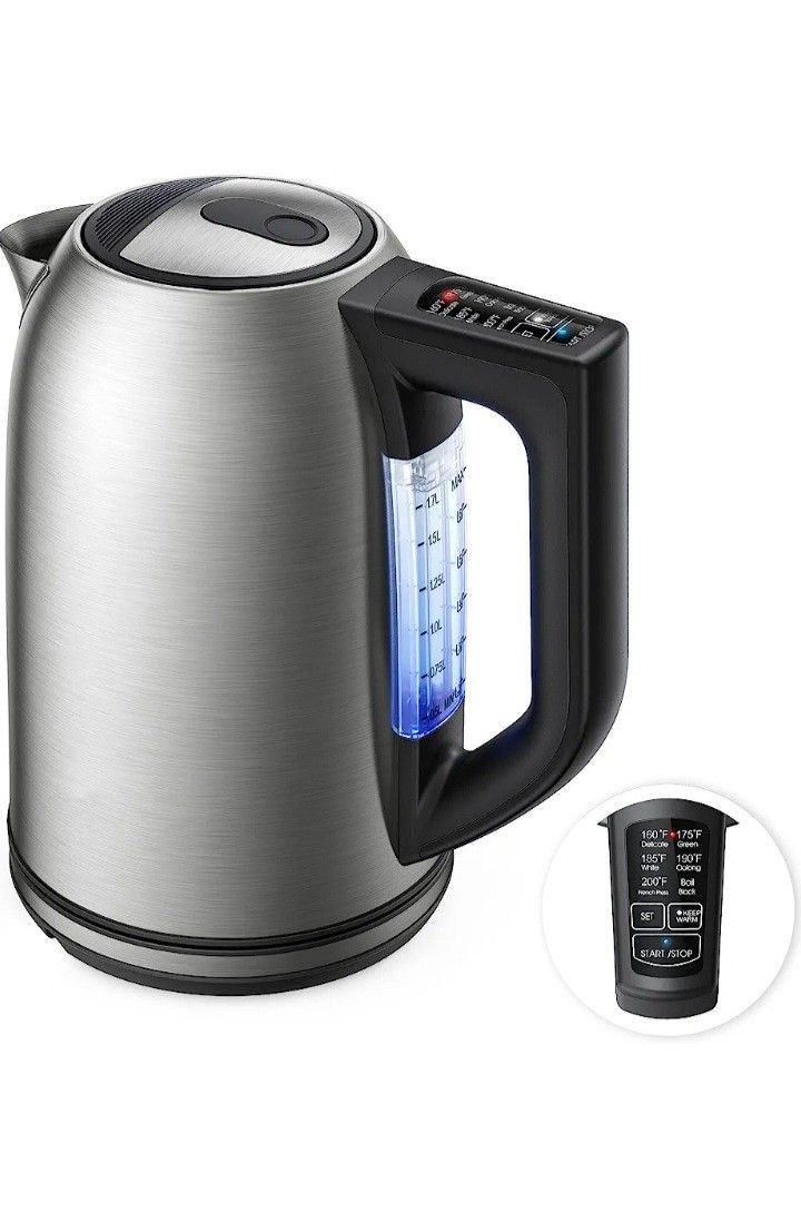 Cuisinart 1.7-Liter Stainless Steel Cordless Electric Kettle with 6 Preset  Temperatures (Brushed Graphite Gray) for Sale in Los Angeles, CA - OfferUp