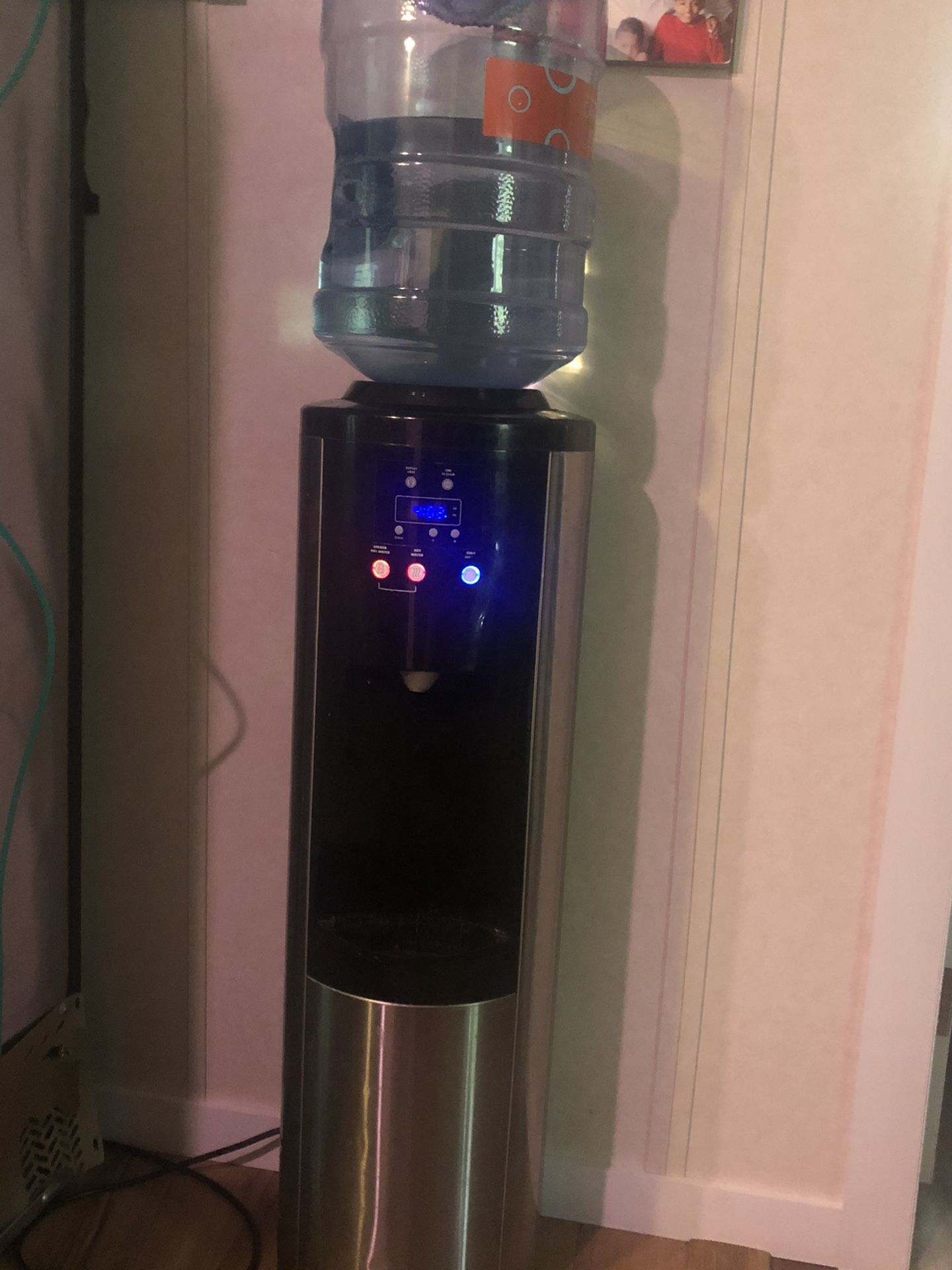 Black and Stainless Steel Water cooler