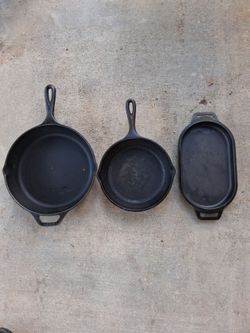 Vintage - LODGE - CAST IRON PANS & UUNI - GRIDDLE - Serious Callers Only
