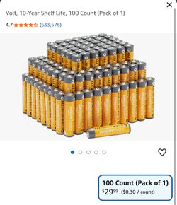 Amazon basics AAA Batteries 100 count