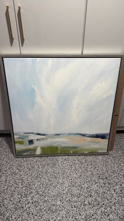 Large framed piece of art