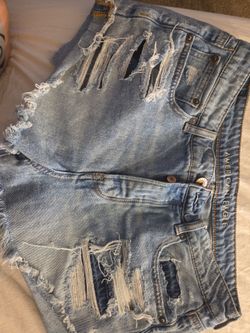 American Eagle Distressed Denim Shorts