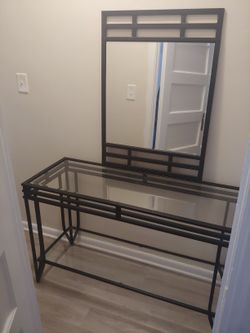 Hallway Console with Mirror