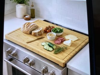 Large Bamboo Cutting Board with Juice Groove 30x20