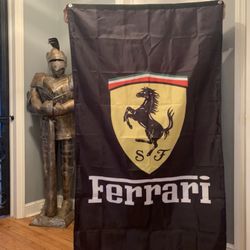 Ferrari Flag Garage Man Cave 3x5 With Grommets 