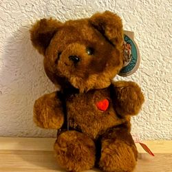 Garfield Pooky Pookie Bear Dakin Fun Farm 1983 Plush Teddy Heart Chest