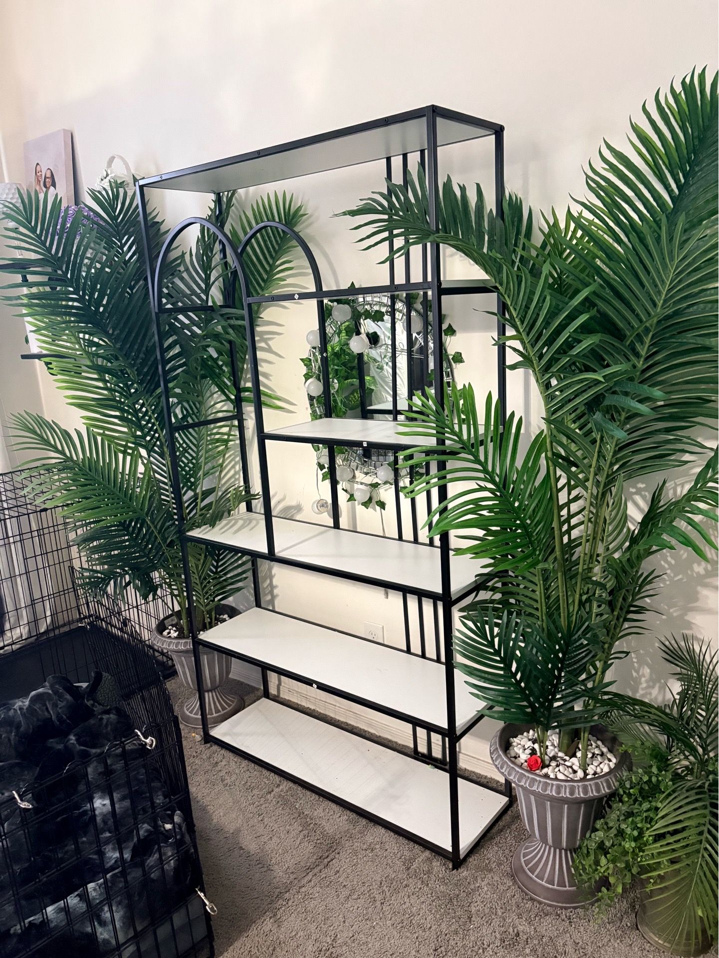 Organizing shelf 3 feet wide 7 feet tall available for pick up only