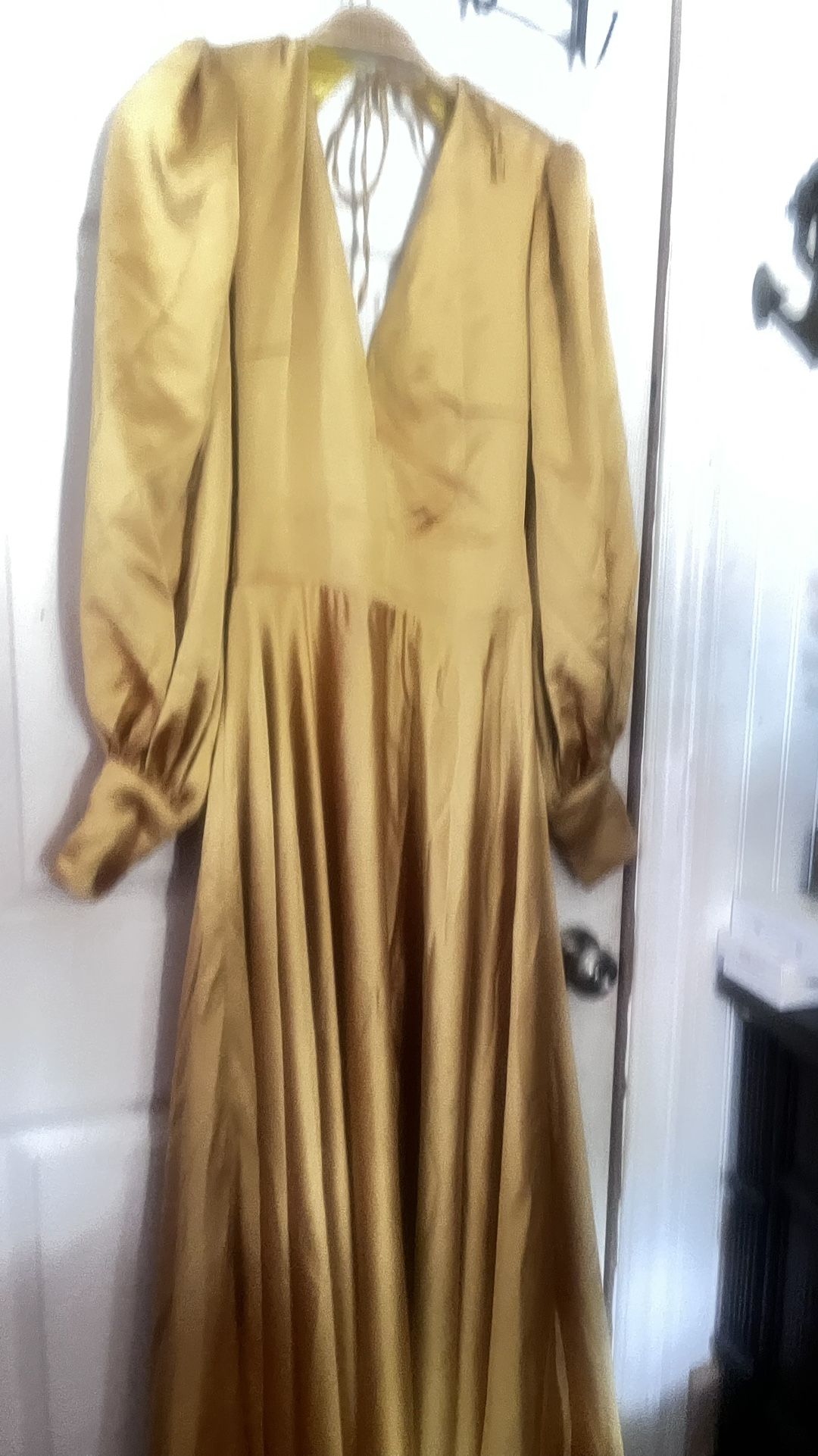 Gorgeous Long Gold Dress