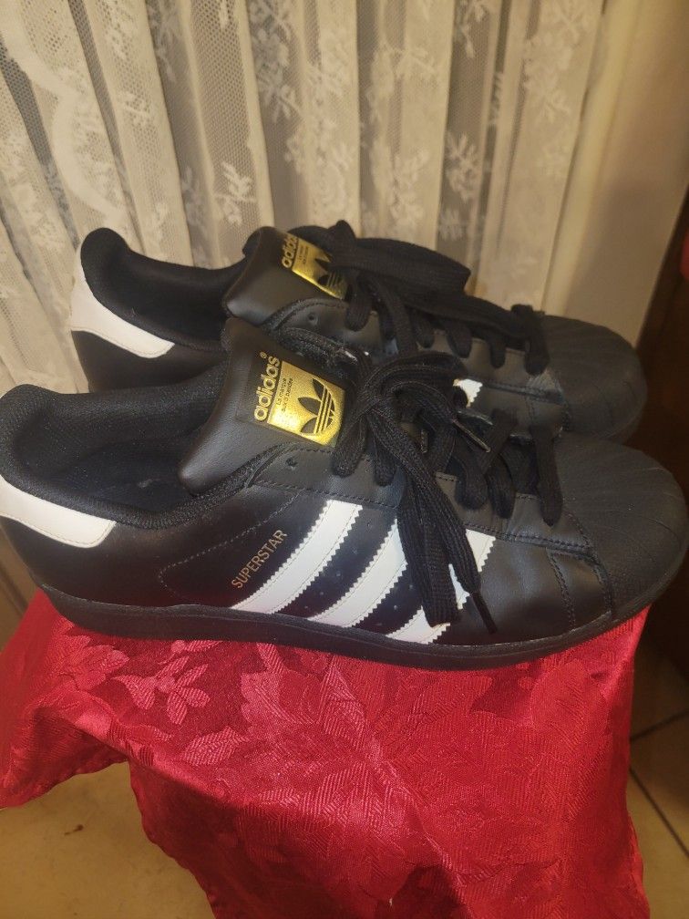 Adidas superstar La Marque aux 3 Bandes Black and white men size nine and a half