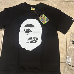 new balance x bape black shirt