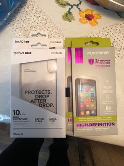 iPhone cases and screen protector