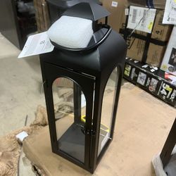 BRAND NEW - 20” Better Homes & Gardens Black Metal Lantern Candle Holder - Large
