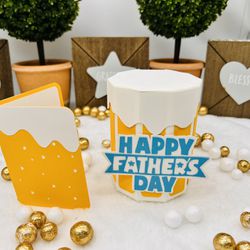 Happy Father’s Day Beer Mug Gift  Holder 