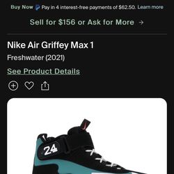 75$ For Red Jordan 6 Rings And Green, For The Kenny Griffens
