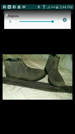 New men boots , matching belt