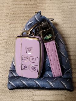 Land Rover Pink Keyfob Cover & Keychain 